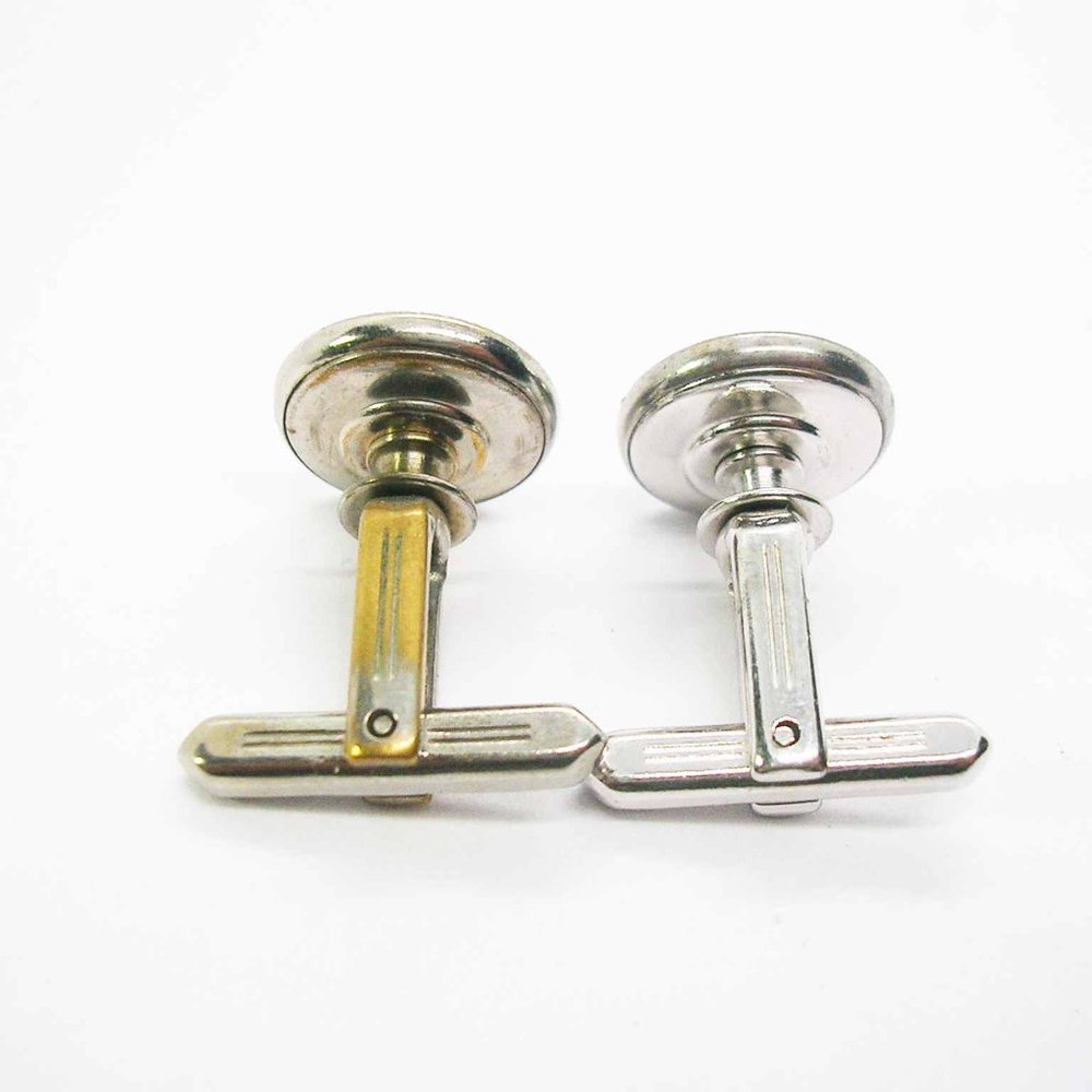 Vintage Cuff Links Mother of Pearl Mid Century Hickok Formal Shirt Accessory - Picture 3 of 3